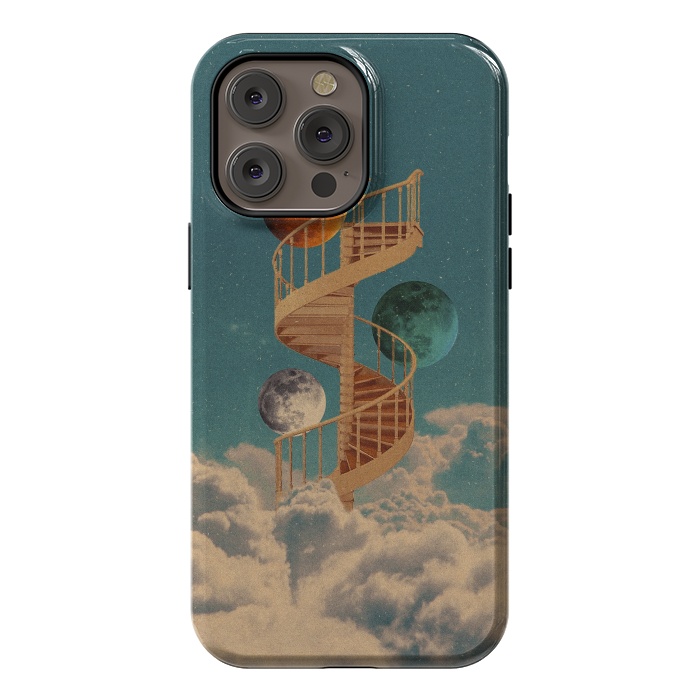 iPhone 14 Pro max StrongFit Stairway to the moon by Eleaxart