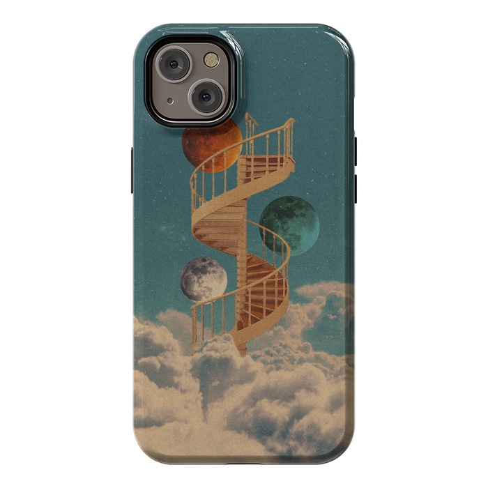 iPhone 14 Plus StrongFit Stairway to the moon by Eleaxart
