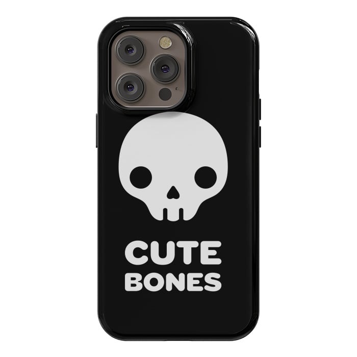 iPhone 14 Pro max StrongFit Cute skull by Laura Nagel
