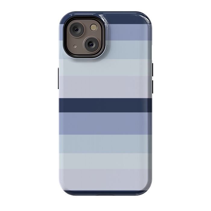 iPhone 14 StrongFit Blue Stripes by Martina