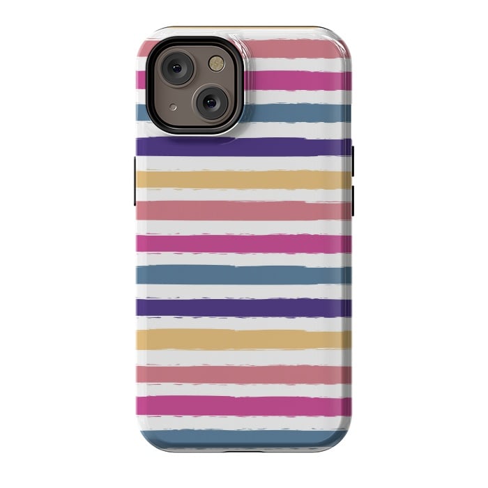 iPhone 14 StrongFit Bright stripes by Martina