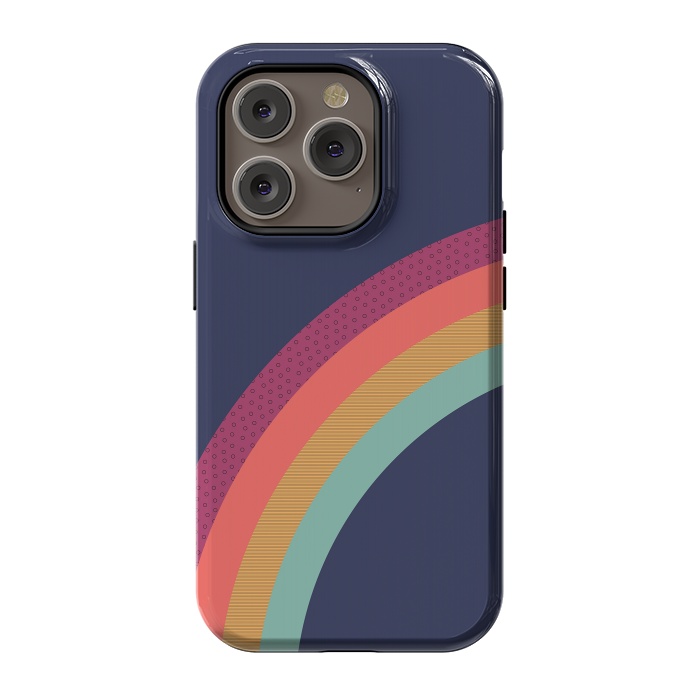iPhone 14 Pro StrongFit Vintage Rainbow by ArtPrInk