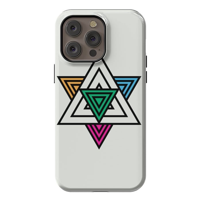 iPhone 14 Pro max StrongFit Star Triangles by TMSarts