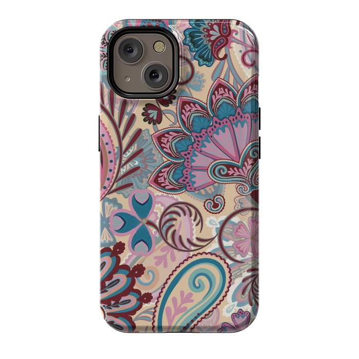 iPhone 14 StrongFit Paisley Flowers Design by ArtsCase