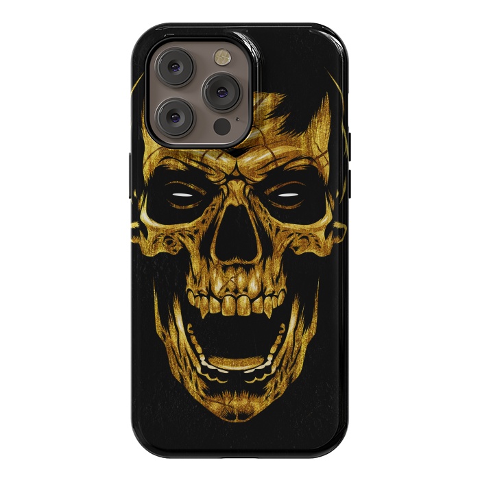 iPhone 14 Pro max StrongFit Golden Skull by Alberto