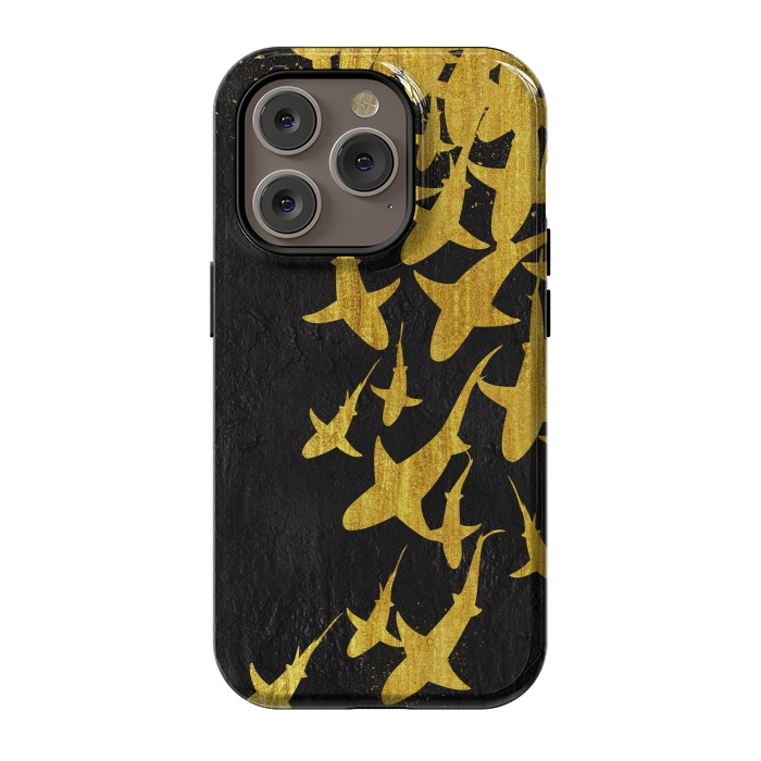 iPhone 14 Pro StrongFit Golden Sharks by Alberto