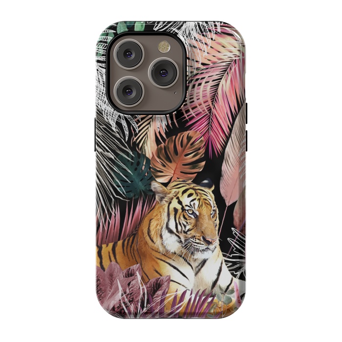 iPhone 14 Pro StrongFit Jungle Tiger 01 by amini54