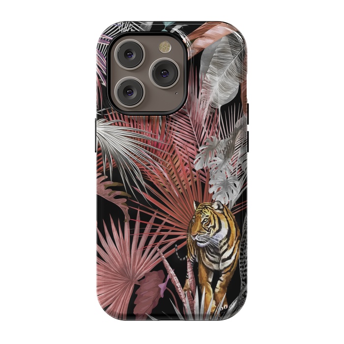 iPhone 14 Pro StrongFit Jungle Tiger 02 by amini54