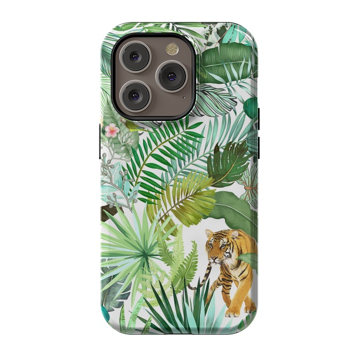 iPhone 14 Pro StrongFit Jungle Tiger 04 by amini54