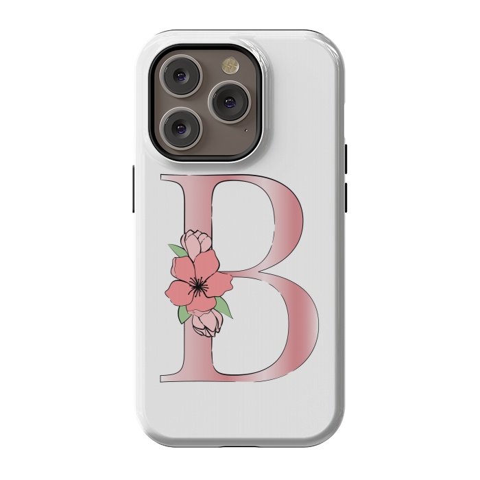 iPhone 14 Pro StrongFit Monogram Letter B by Martina