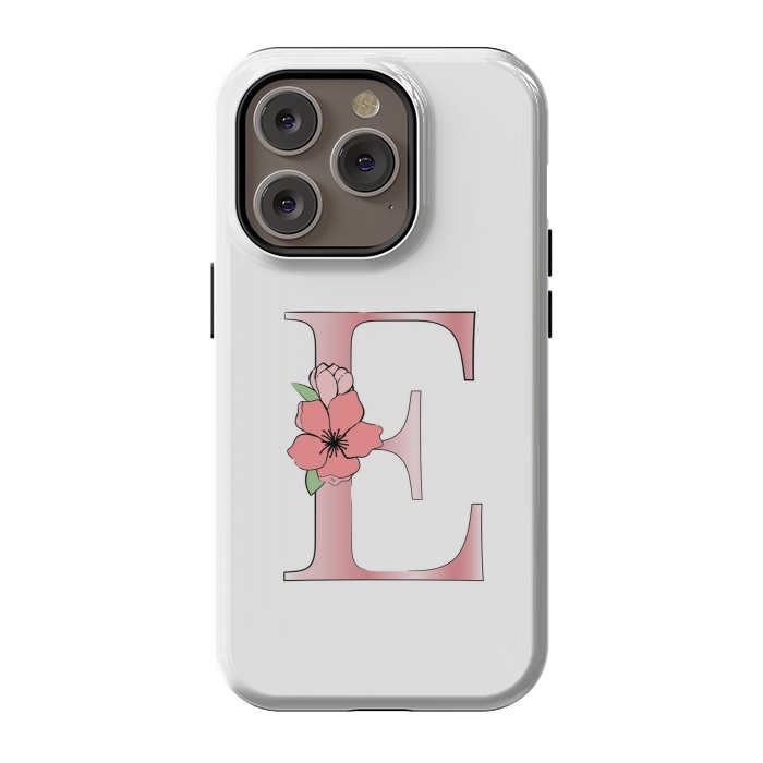 iPhone 14 Pro StrongFit Monogram Letter E by Martina