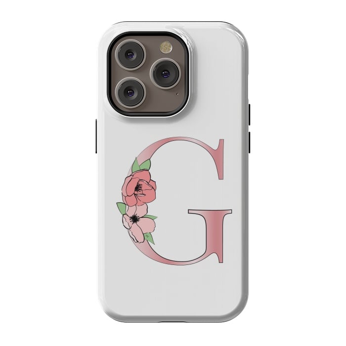 iPhone 14 Pro StrongFit Monogram Letter G by Martina