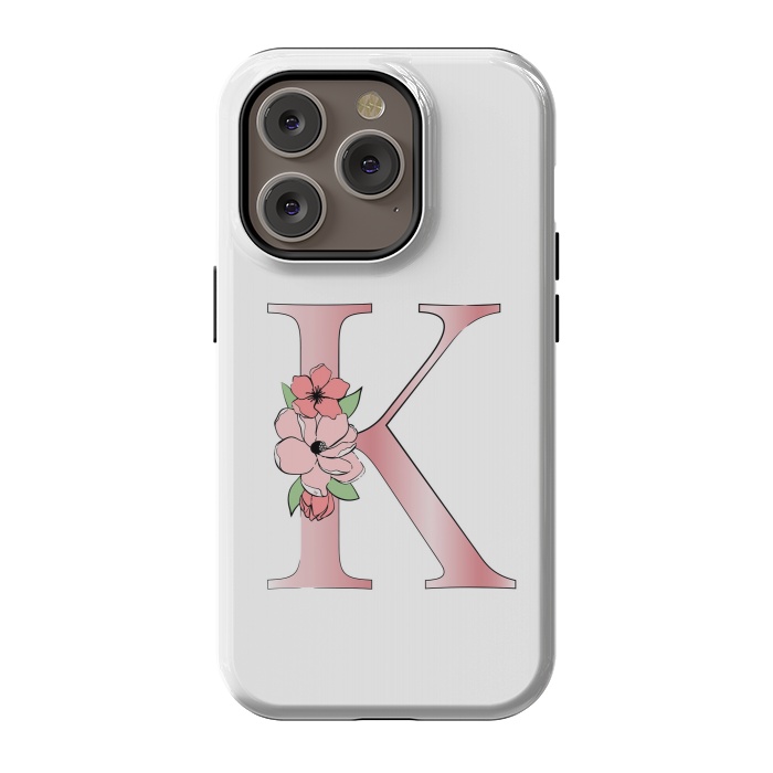 iPhone 14 Pro StrongFit Monogram Letter K by Martina