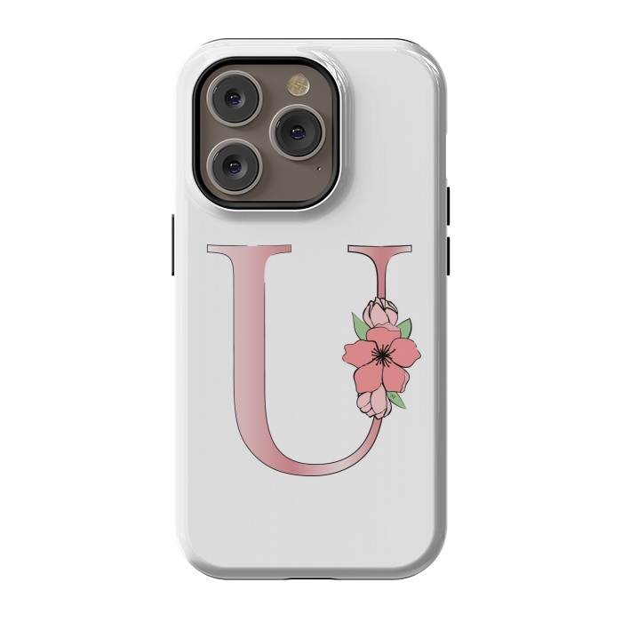 iPhone 14 Pro StrongFit Monogram Letter U by Martina