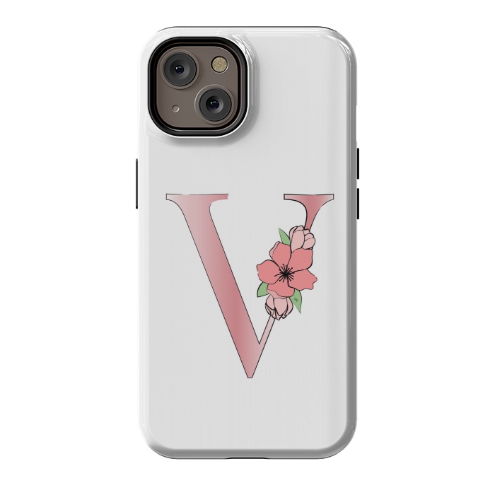 iPhone 14 StrongFit Monogram Letter V by Martina