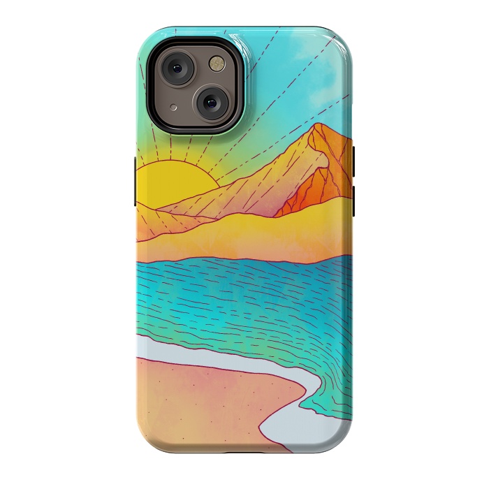 iPhone 14 StrongFit I wish to be by the sea by Steve Wade (Swade)