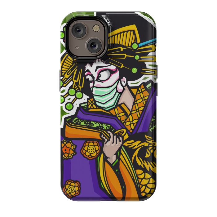 iPhone 14 StrongFit Covid Geisha by Milo "Mr Lucky" Marcer