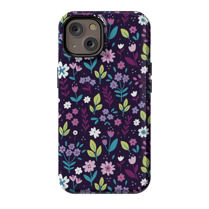 iPhone 14 StrongFit Purple Flowers I by ArtsCase