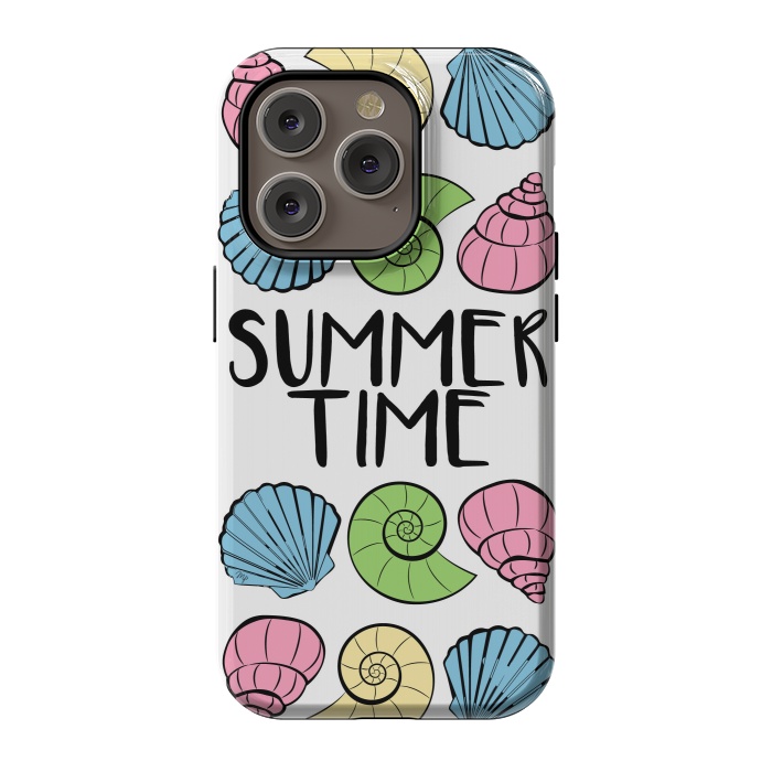 iPhone 14 Pro StrongFit Summer Time Shells by Martina