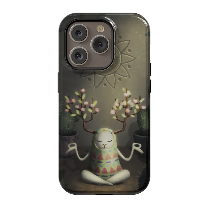 iPhone 14 Pro StrongFit Cactus garden by Laura Nagel