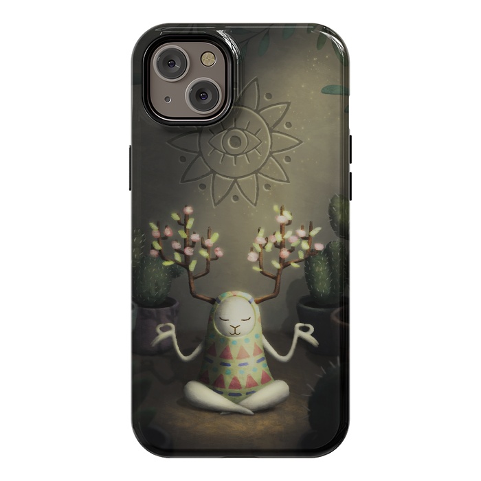 iPhone 14 Plus StrongFit Cactus garden by Laura Nagel
