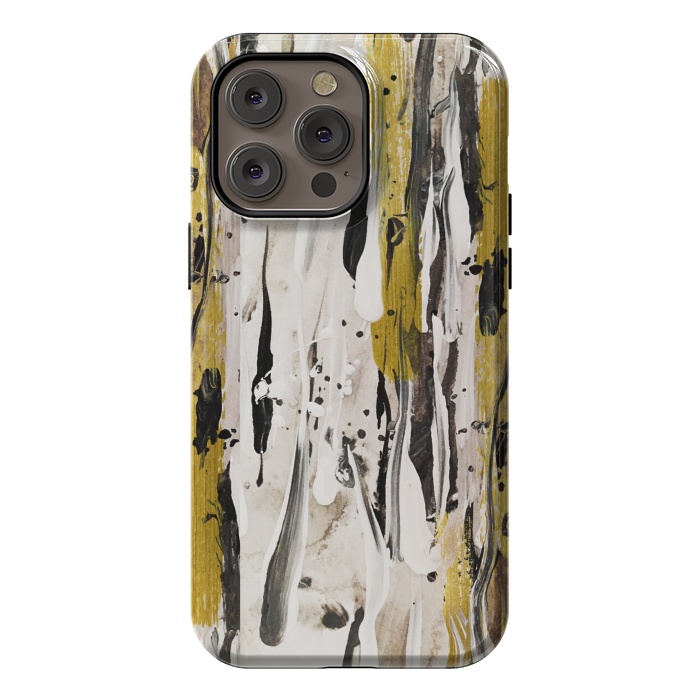 iPhone 14 Pro max StrongFit Gold Drop by Gringoface Designs