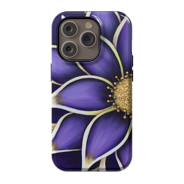 iPhone 14 Pro StrongFit Purple Passion II by Denise Cassidy Wood