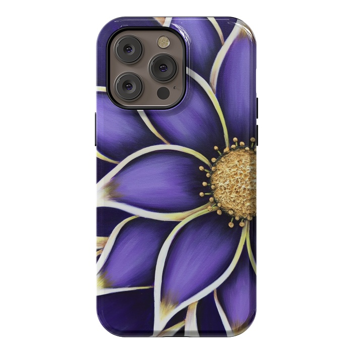 iPhone 14 Pro max StrongFit Purple Passion II by Denise Cassidy Wood