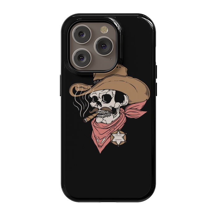 iPhone 14 Pro StrongFit Skull Sheriff by Afif Quilimo