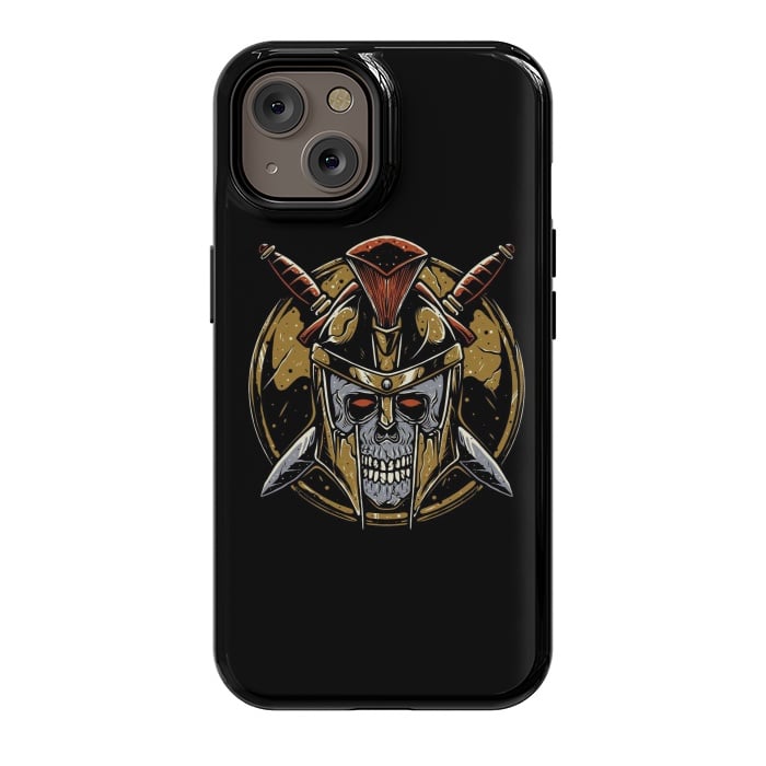 iPhone 14 StrongFit Skull Spartan 1 by Afif Quilimo