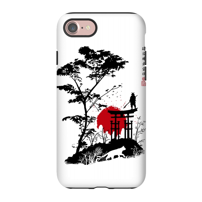 iPhone 7 StrongFit Japanese minimalist landscape by Alberto