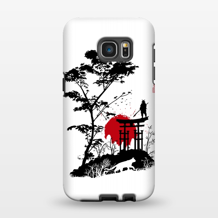 Galaxy S7 EDGE StrongFit Japanese minimalist landscape by Alberto