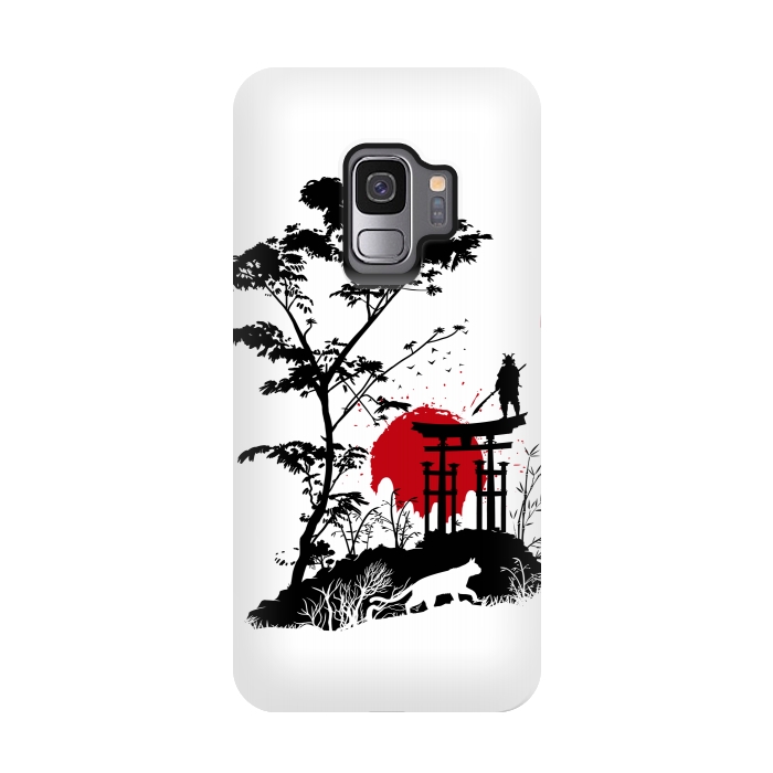 Galaxy S9 StrongFit Japanese minimalist landscape by Alberto
