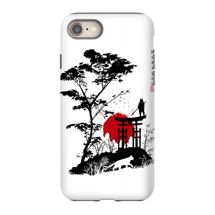 iPhone SE StrongFit Japanese minimalist landscape by Alberto