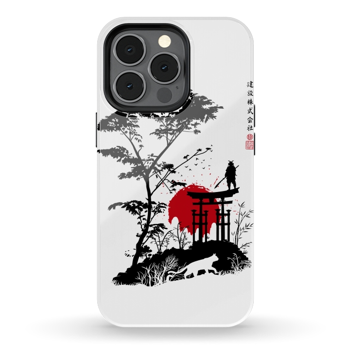 iPhone 13 pro StrongFit Japanese minimalist landscape by Alberto