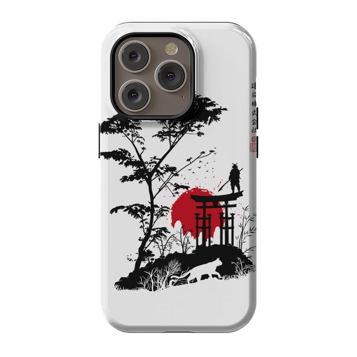 iPhone 14 Pro StrongFit Japanese minimalist landscape by Alberto