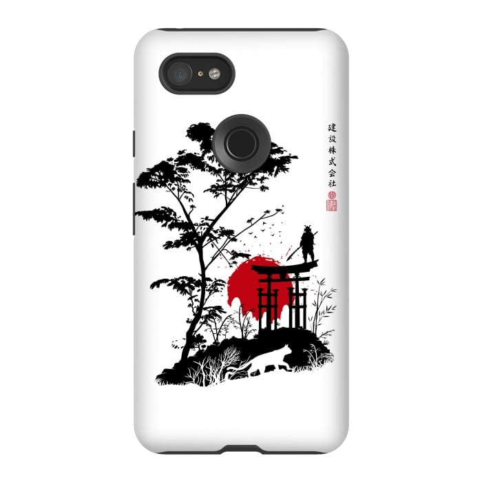 Pixel 3XL StrongFit Japanese minimalist landscape by Alberto