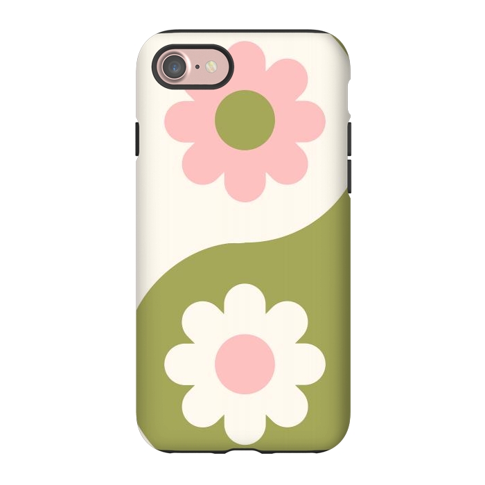 iPhone 7 StrongFit Yin Yang Flowers by ArtPrInk