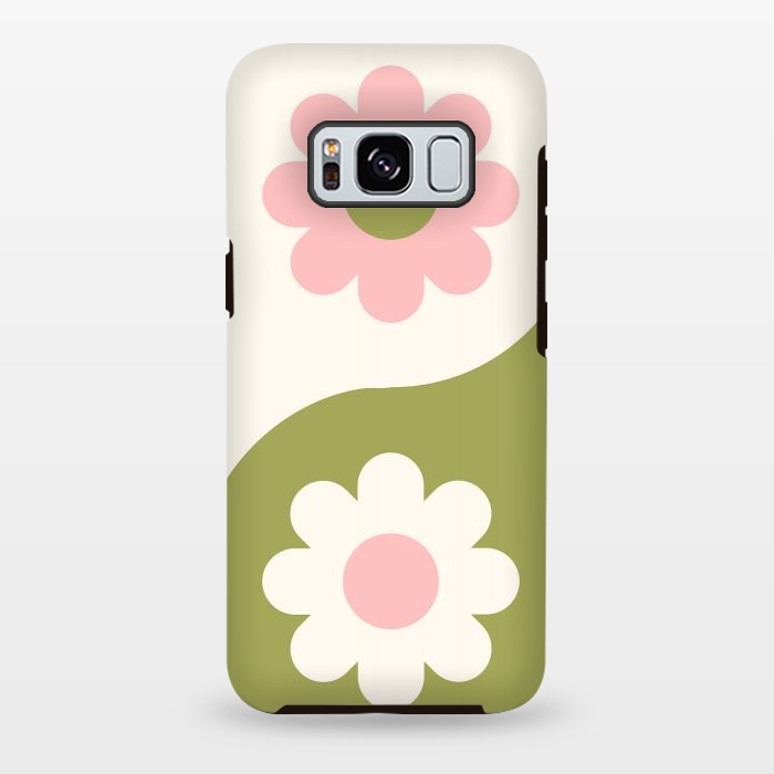 Galaxy S8 plus StrongFit Yin Yang Flowers by ArtPrInk