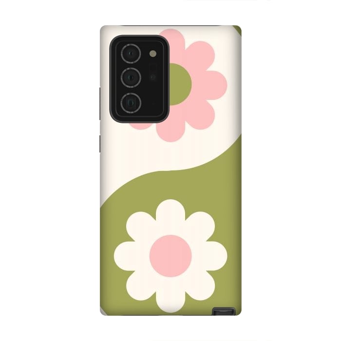 Galaxy Note 20 Ultra StrongFit Yin Yang Flowers by ArtPrInk