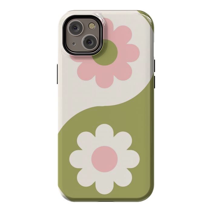 iPhone 14 Plus StrongFit Yin Yang Flowers by ArtPrInk