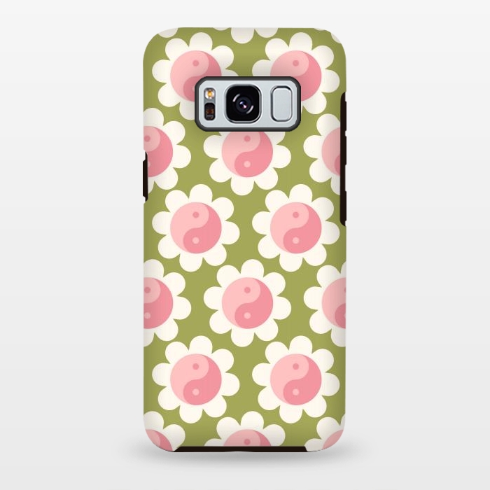Galaxy S8 plus StrongFit Flowers Balance Pattern by ArtPrInk