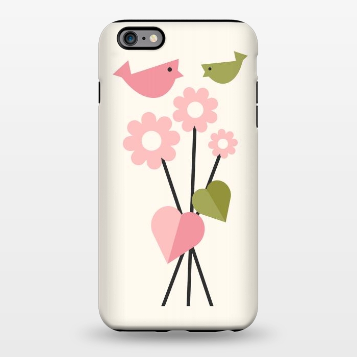 iPhone 6/6s plus StrongFit Flowers & Birds by ArtPrInk