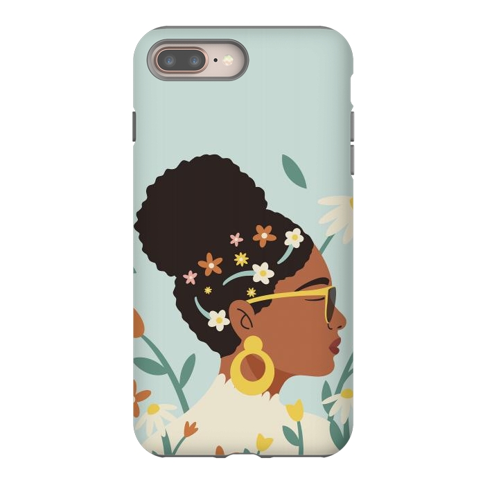 iPhone 7 plus StrongFit Spring Afro Girl by ArtPrInk