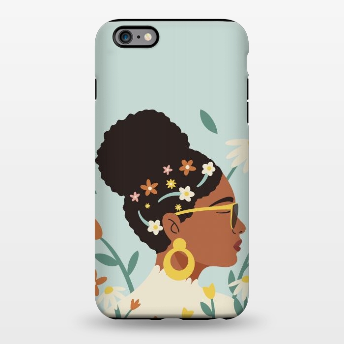 iPhone 6/6s plus StrongFit Spring Afro Girl by ArtPrInk