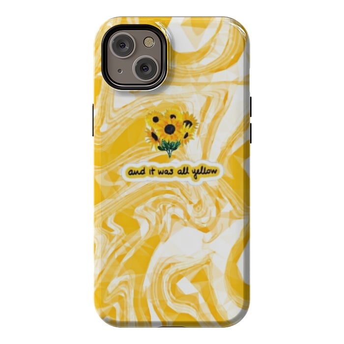 iPhone 14 Plus StrongFit Yellow marble by CAS