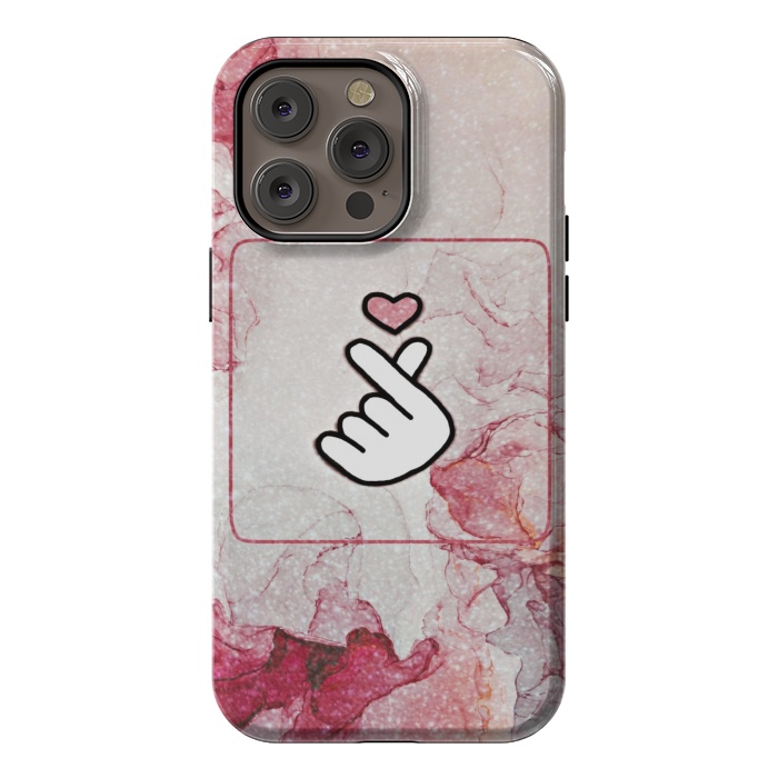 iPhone 14 Pro max StrongFit Finger heart by CAS