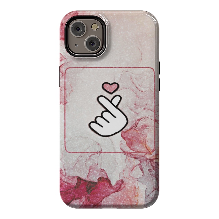 iPhone 14 Plus StrongFit Finger heart by CAS