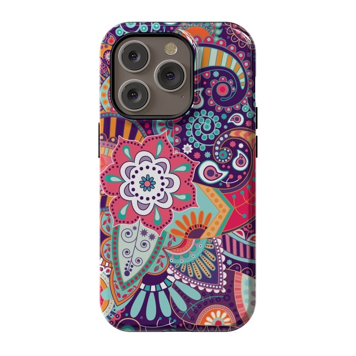 iPhone 14 Pro StrongFit Pretty Flowers Pattern I by ArtsCase