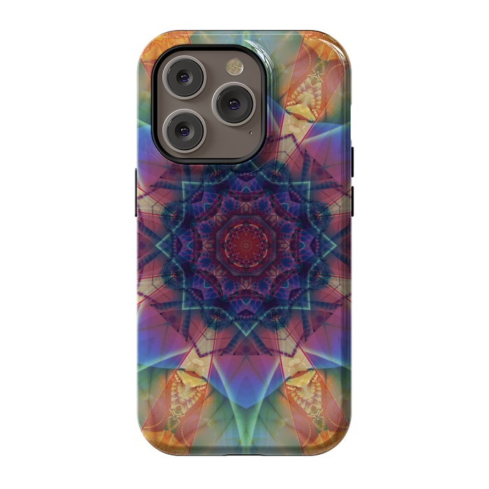 iPhone 14 Pro StrongFit Ancient Geometry With a Star Field by ArtsCase